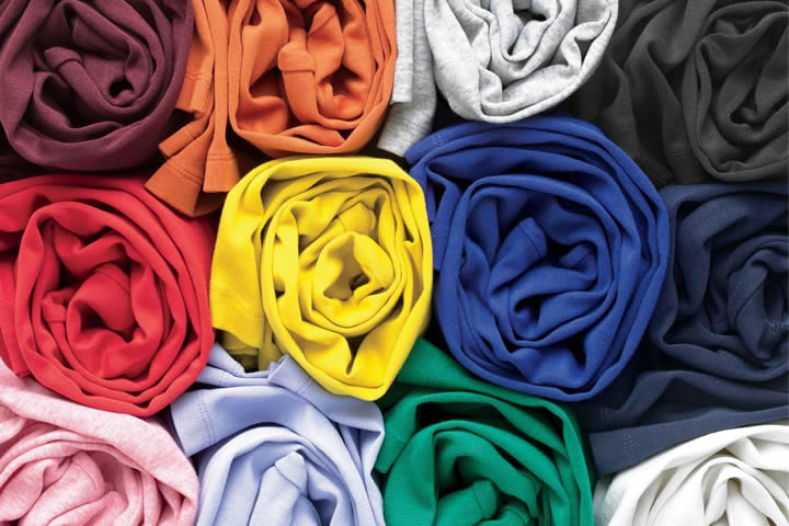 Colorful fabrics